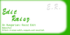 edit raisz business card